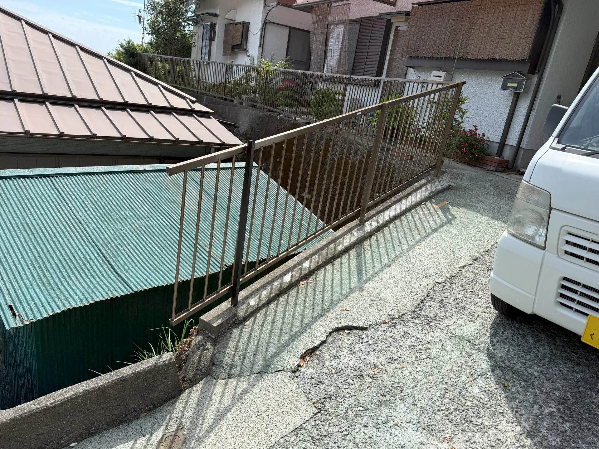 アルミフェンス施工