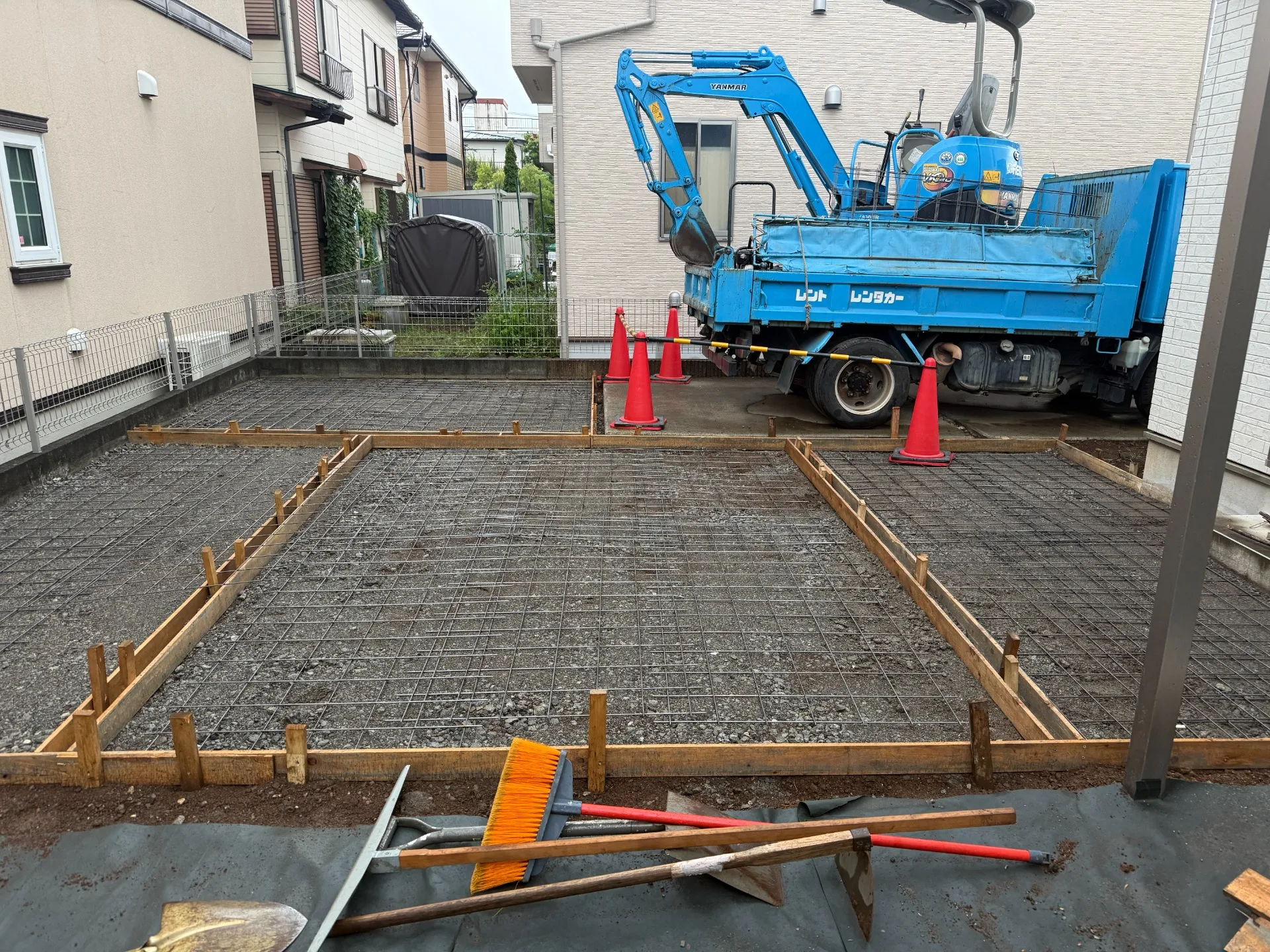沼津市｜駐車場の土間コンクリート工事